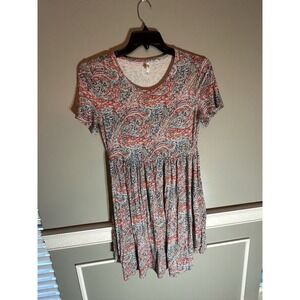 Longyuan Size Large Paisley‎ Print  Dress
